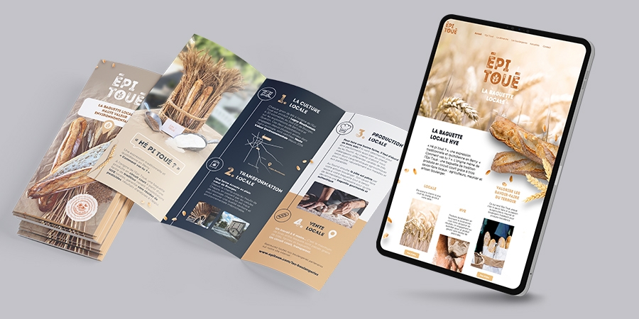 dépliant et site épitoué